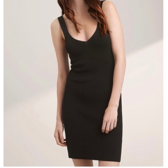 Wilfred Aritzia Marled Burgundy Red Sweater Dress in Burgundy size Medium - Picture 10 of 11